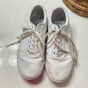 White Platform Vans